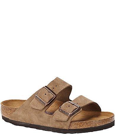 Birkenstock Womens Arizona Soft Footbed Suede Slip On Sandals Product Image