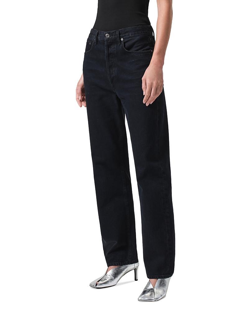 Womens 90s Pinch Waist Wide-Leg Jeans Product Image