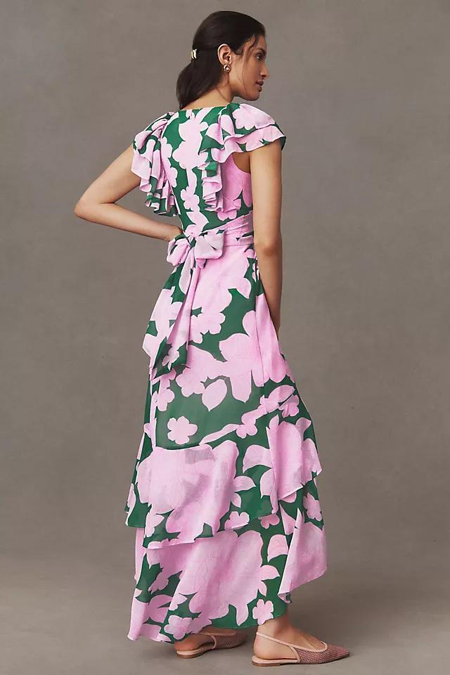 Hutch Chiffon Short-Sleeve Maxi Dress Product Image