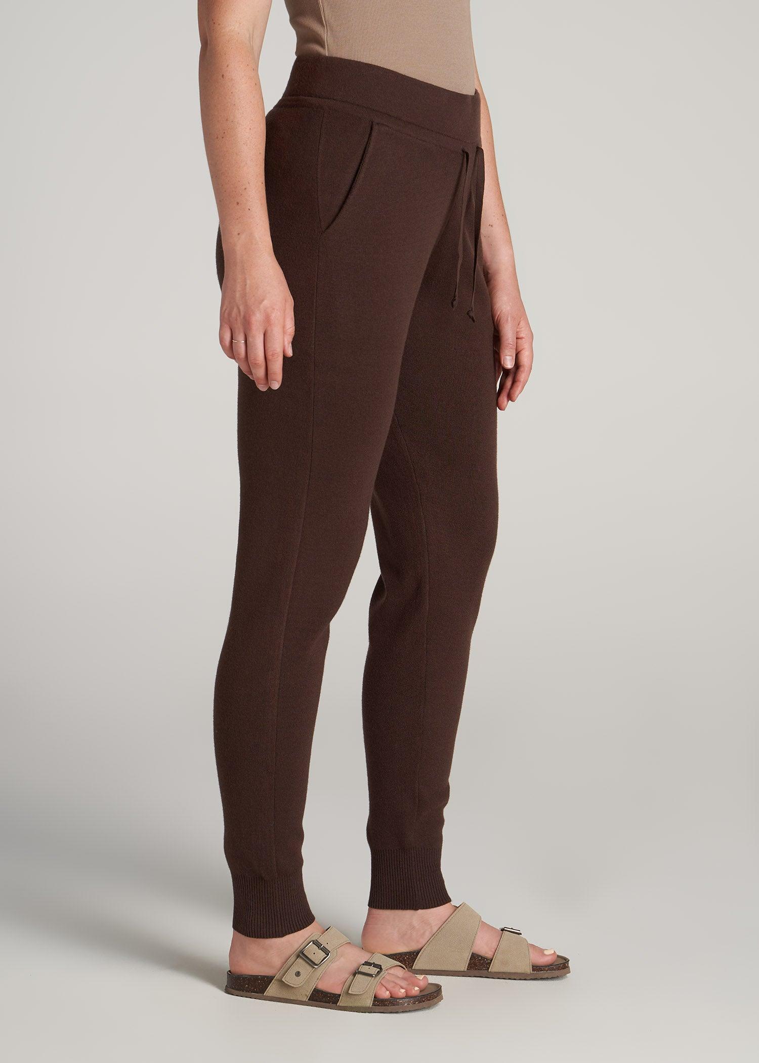 Women's Tall Knit Lounge Jogger in Chocolate Female Product Image