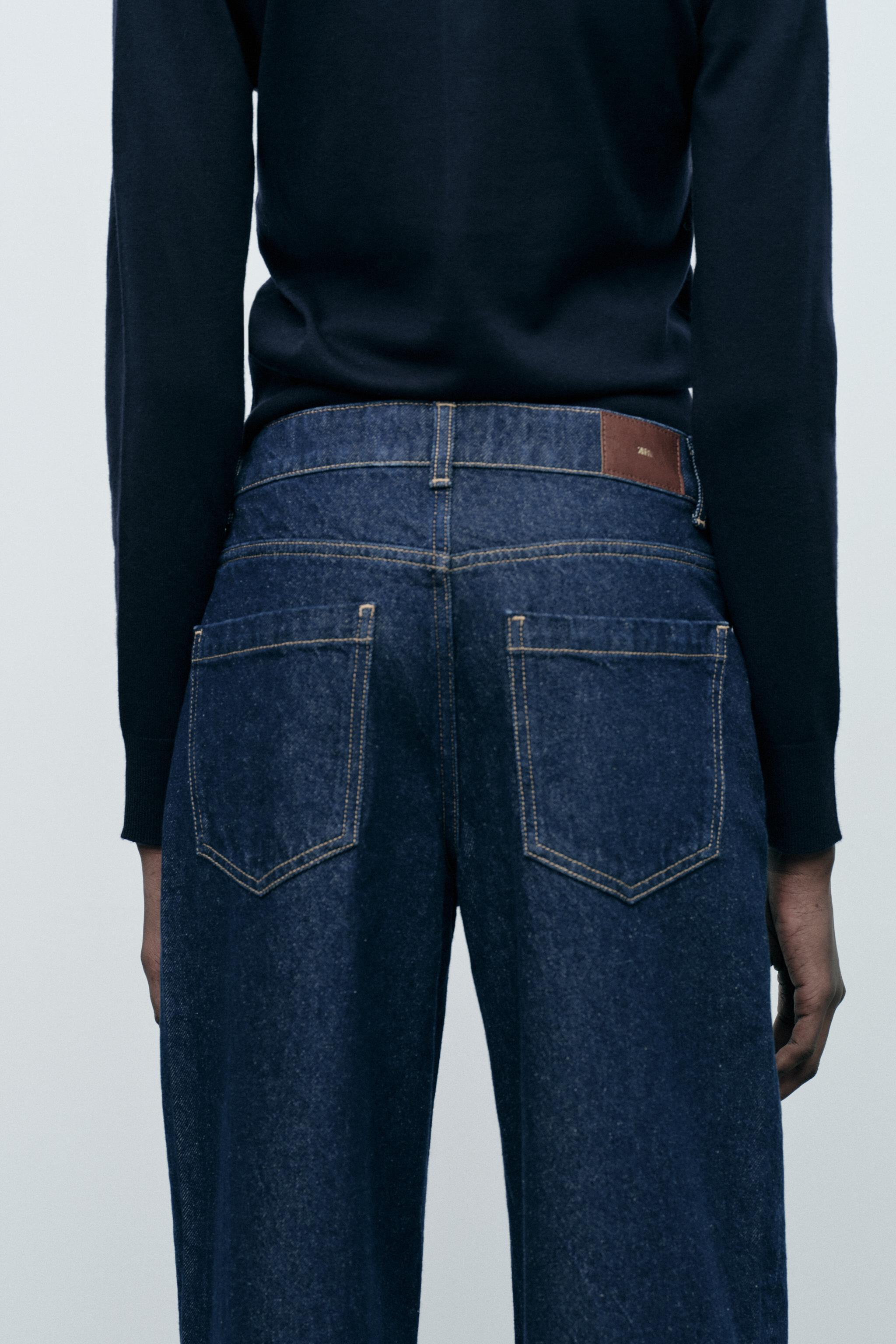 HIGH-WAISTED Z1975 CROPPED WIDE LEG JEANS Product Image