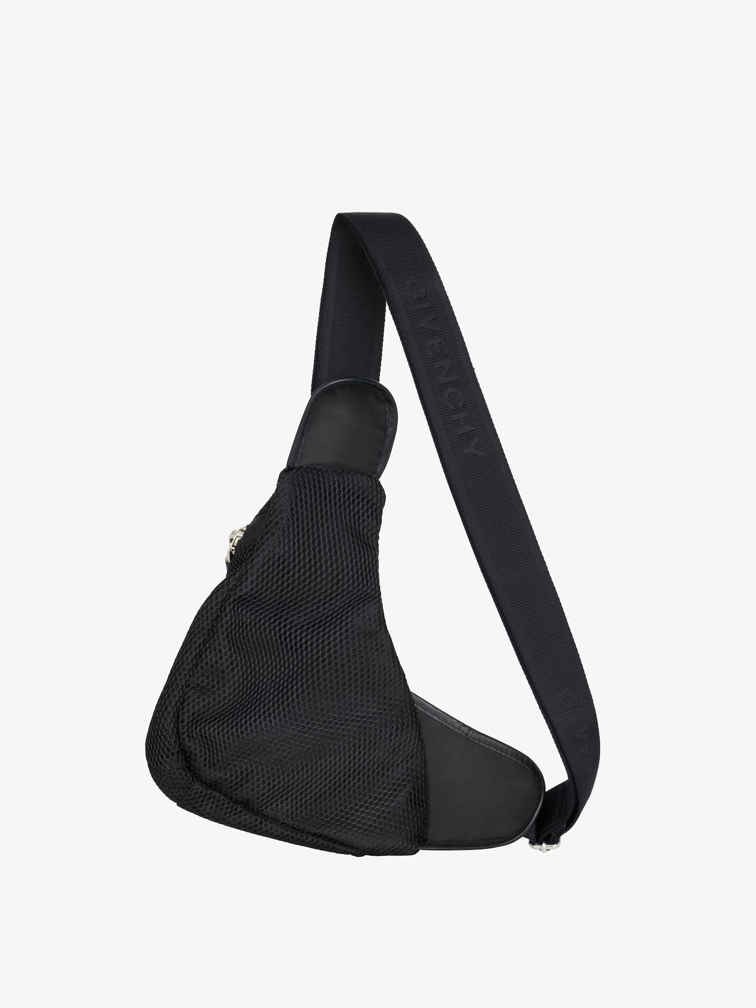 Small G-Zip Triangle bag in mesh Product Image