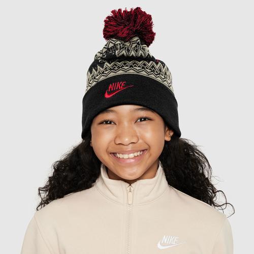 Nike Mens Peak Holiday Beanie - Black/Red Product Image