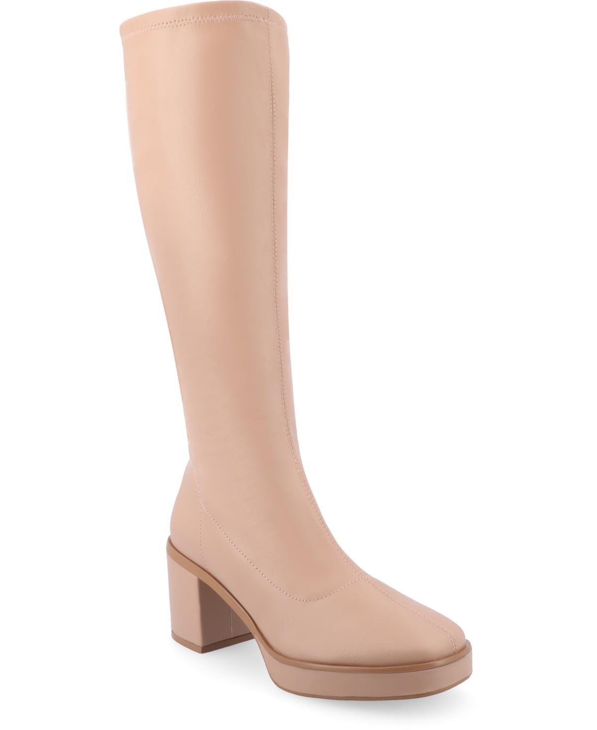 Journee Collection Tru Comfort Foam Alondra Womens Knee-High Boots Pink Product Image