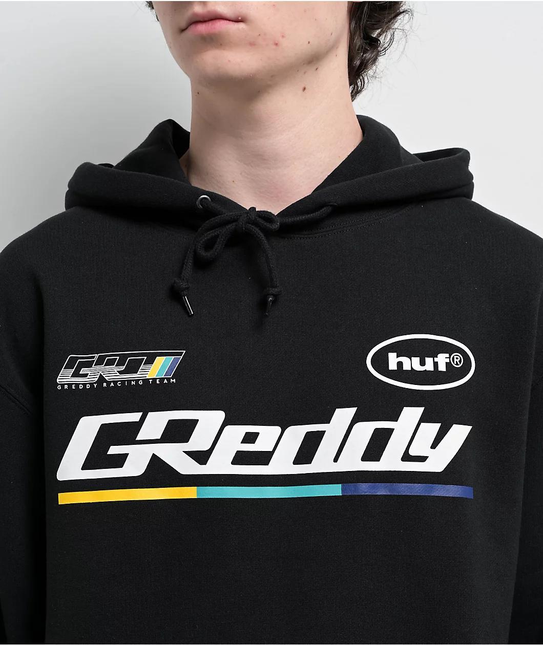 HUF x GReddy Drift Black Hoodie Product Image