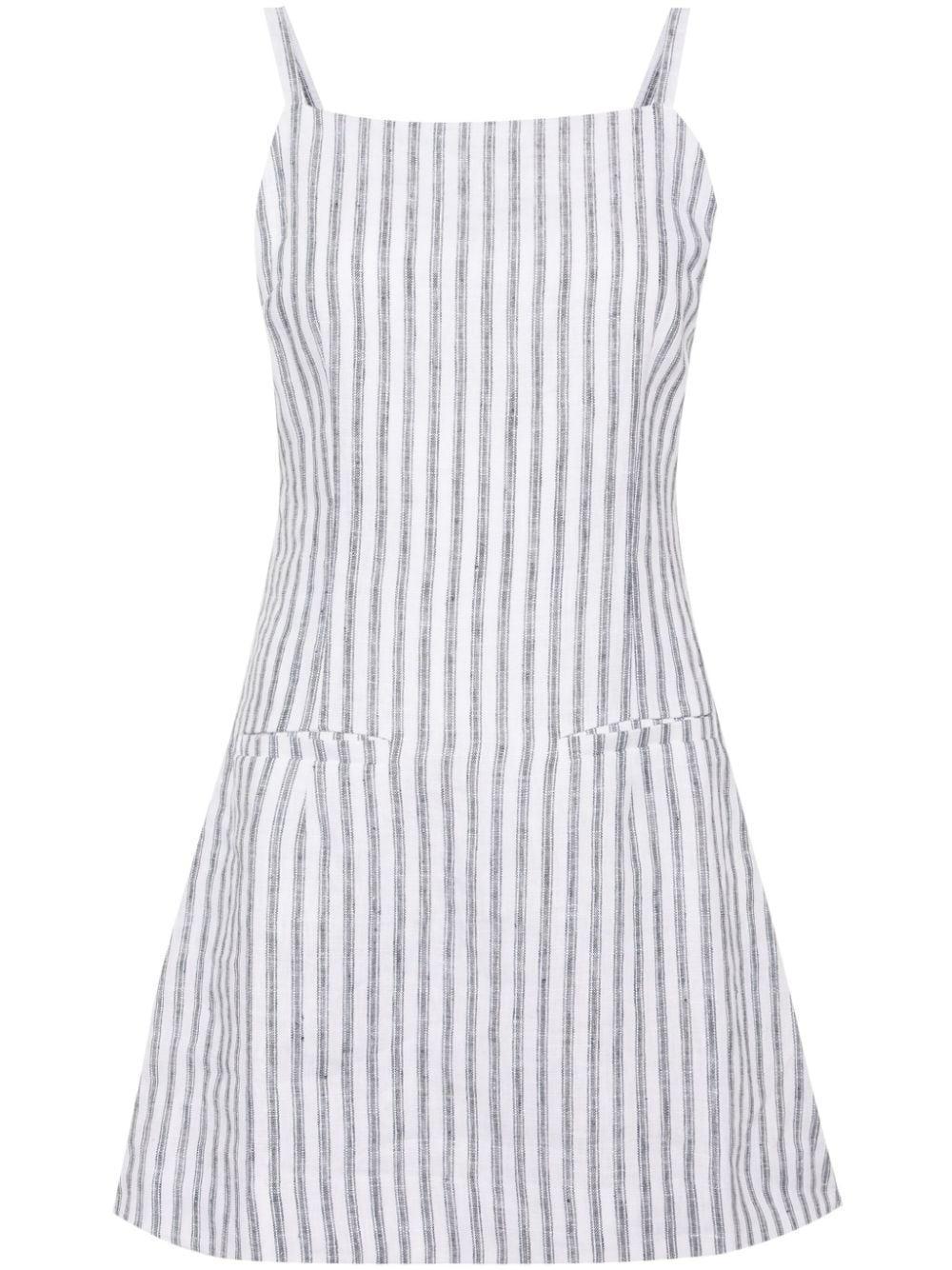 Phillipa Linen Dress In Antibes Stripe Product Image