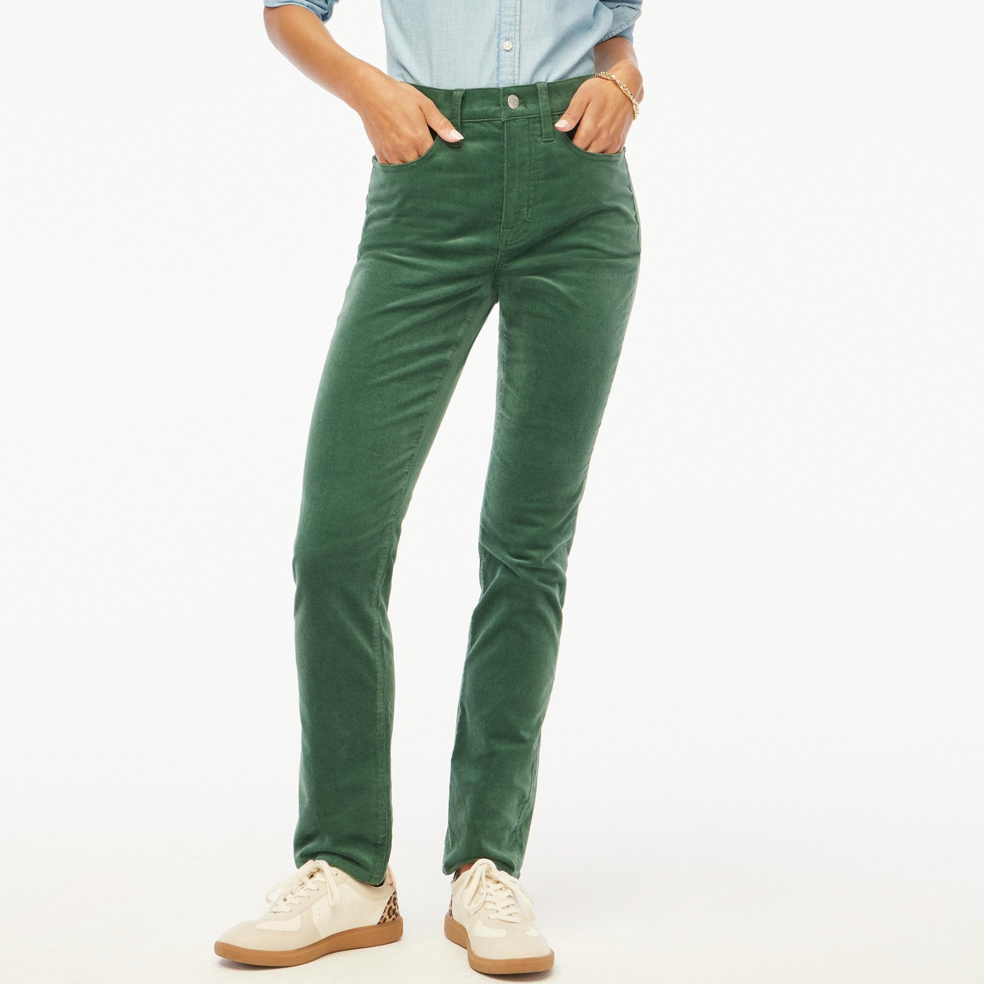 Corduroy full-length essential straight pant Product Image