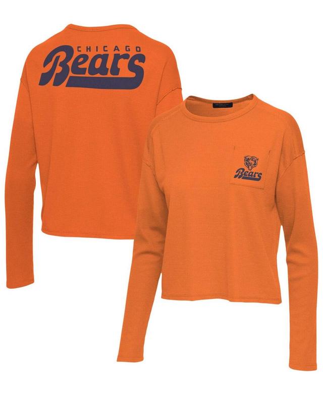 Womens Junk Food Chicago Bears Pocket Thermal Long Sleeve T-Shirt Product Image