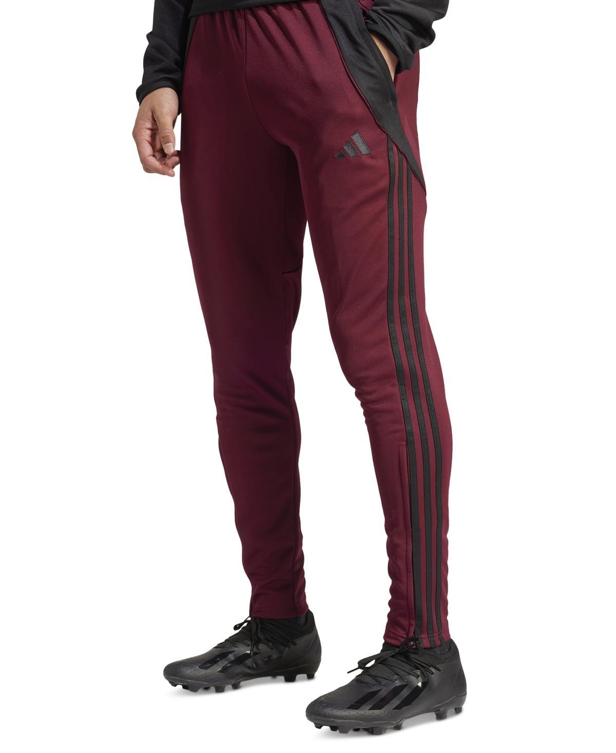 adidas Mens Tiro Three-Stripe Pants - Maroon Product Image