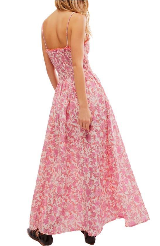 Sweet Nothings Floral Print Sleeveless Maxi Sundress In Pink Combo Product Image