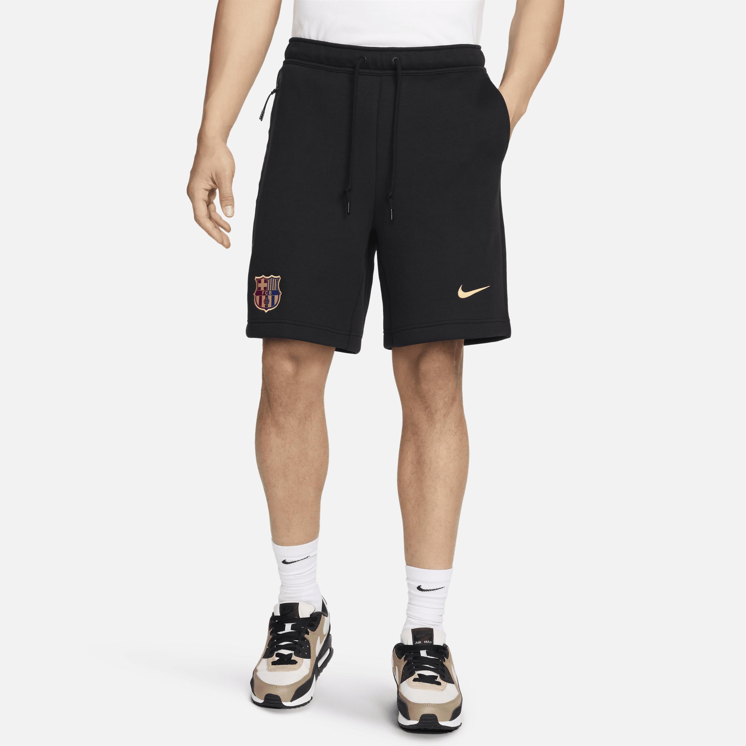 FC Barcelona Tech Fleece Nike Mens Soccer Shorts Product Image