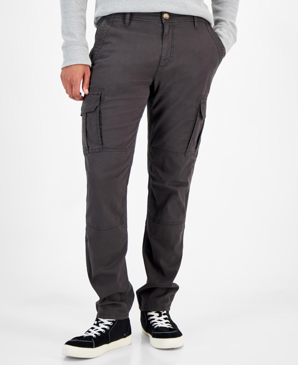 Sun + Stone Mens Garment-dyed Straight-Fit Morrison Tapered Cargo Pants, Created for Macys Product Image