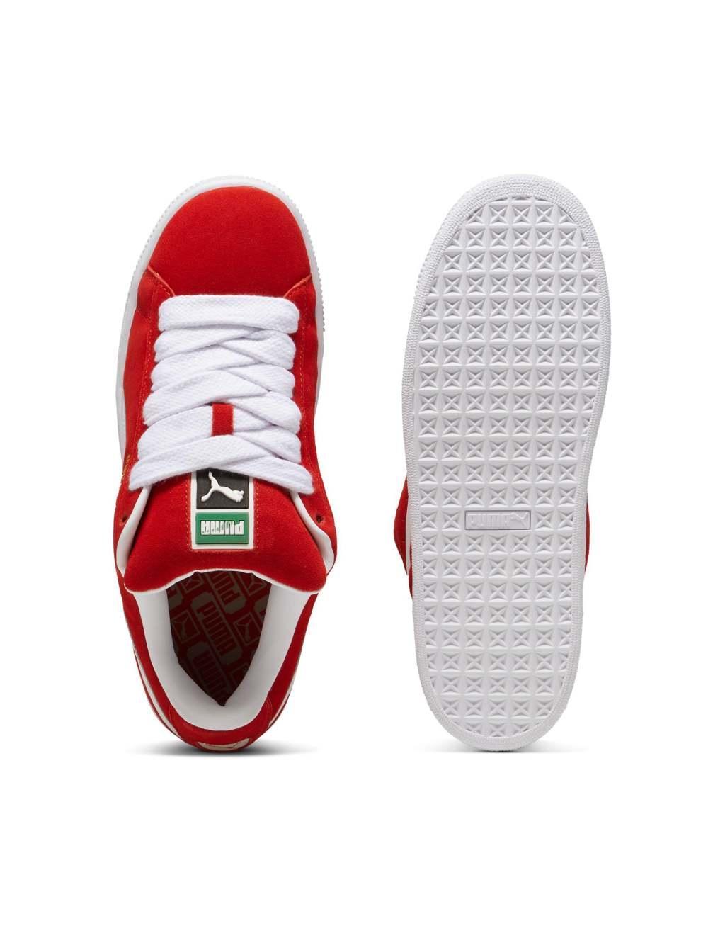 PUMA Suede XL sneakers in red and white Product Image