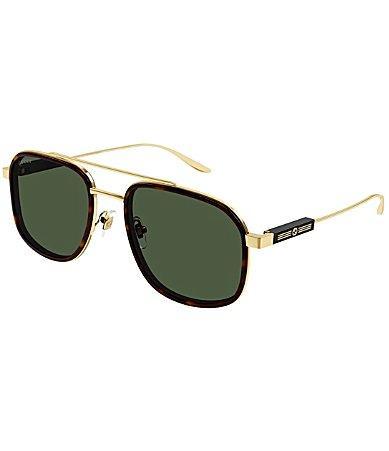 Gucci Mens GG1310S 56mm Navigator Sunglasses Product Image