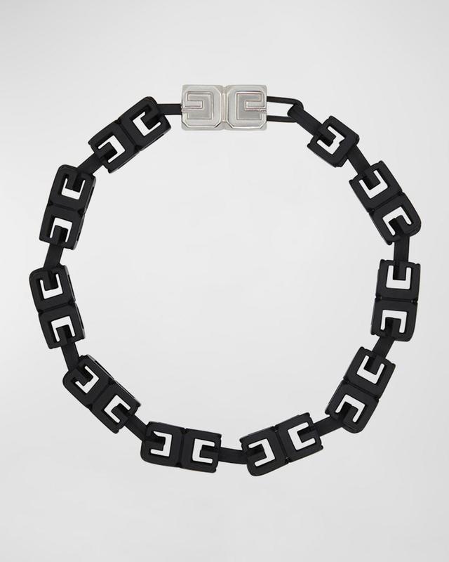 Mens Enamel G-Cube Necklace Product Image