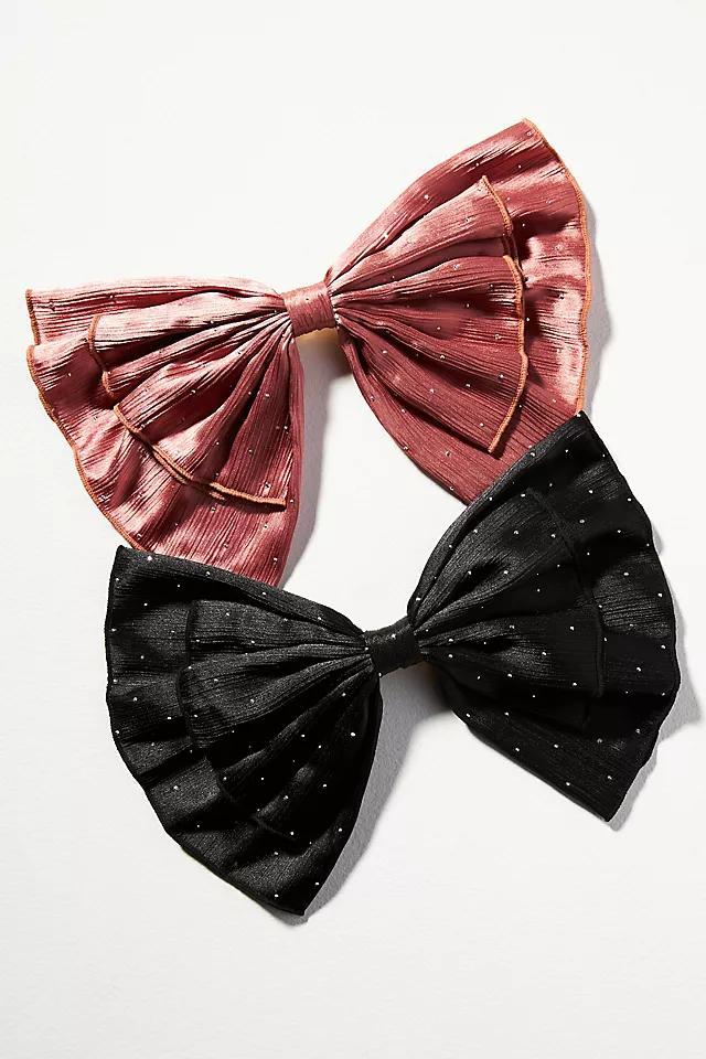 Studded Floppy Hair Bows, Set of 2 Product Image