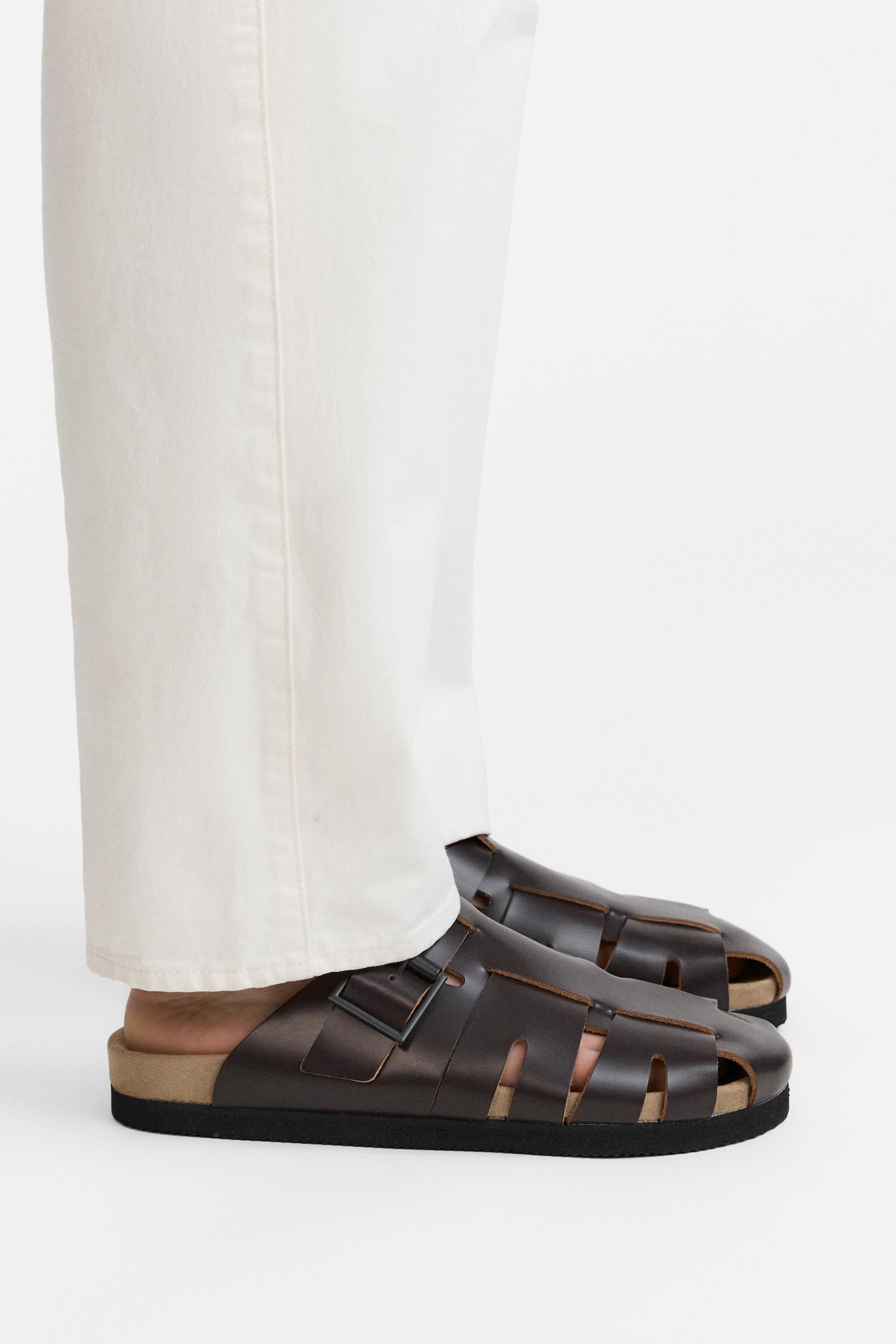 LEATHER CAGE CLOGS Product Image