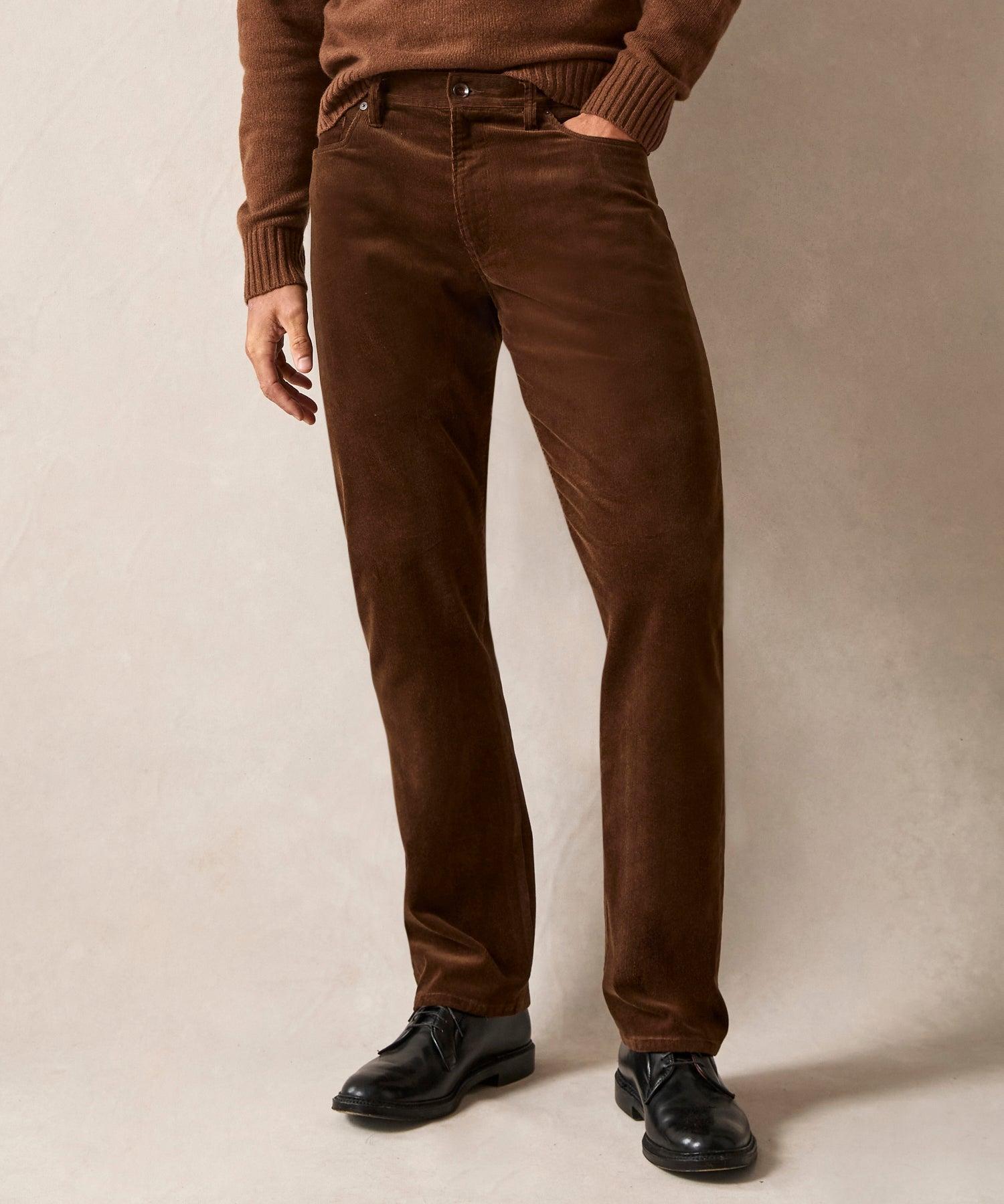 Vintage Straight Fit 5-Pocket Corduroy Pant in Glazed Pecan Product Image