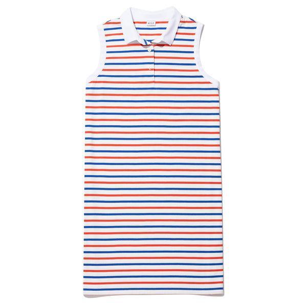 The Polo Dress - White/True Blue/Poppy Product Image