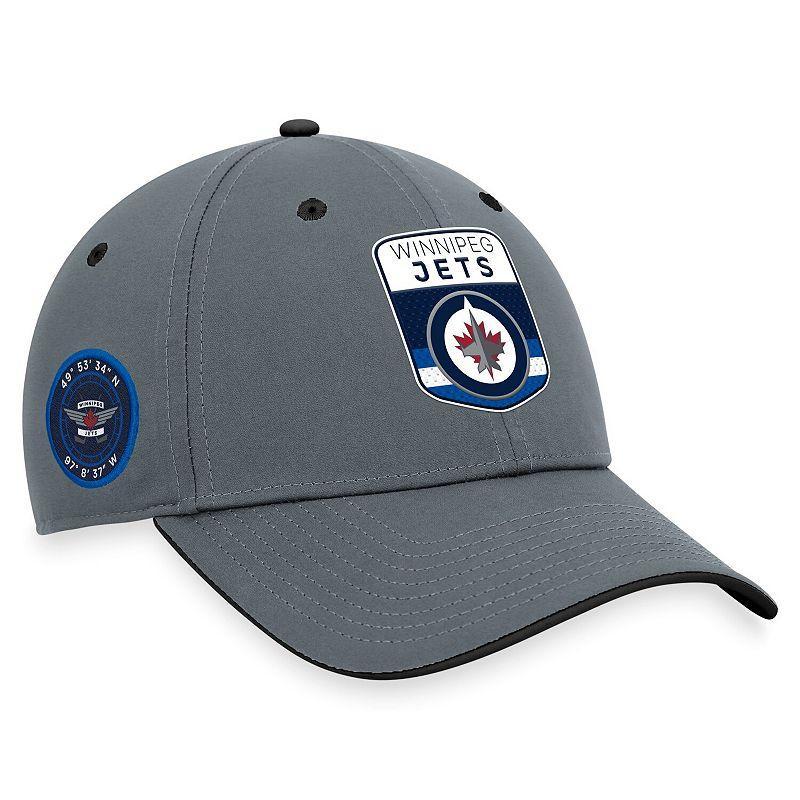 Mens Fanatics Branded Gray Winnipeg Jets Authentic Pro Home Ice Flex Hat Product Image