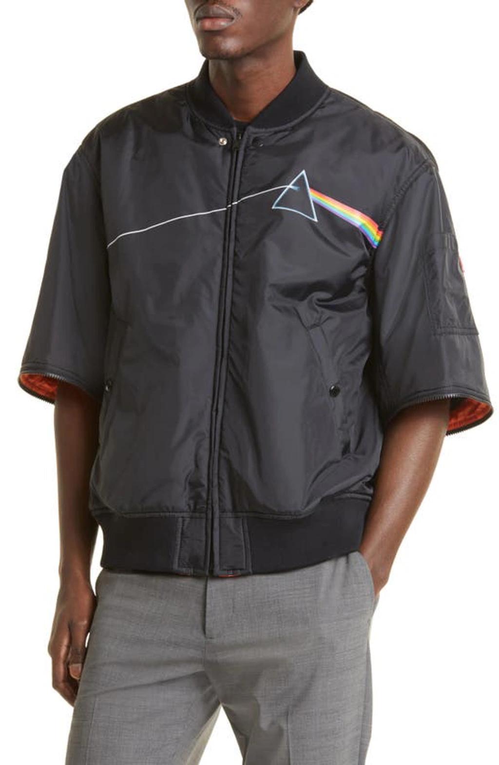 UNDERCOVER The Dark Side Of The Moon-print Bomber Jacket In Black Product Image