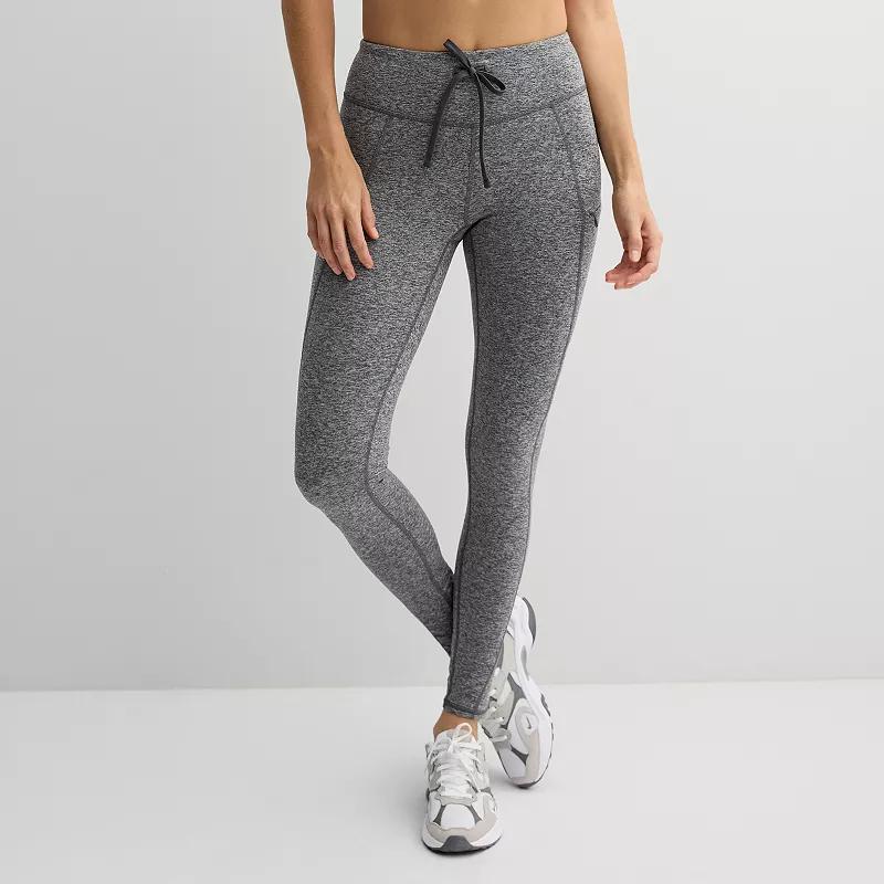 Womens Tek Gear Warm Gear Leggings Grey Product Image