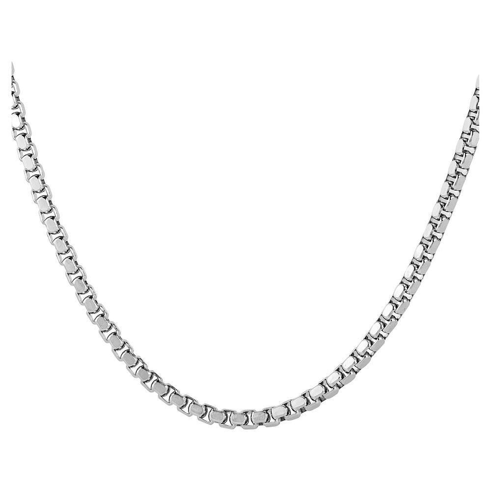 Mens West Coast Jewelry Stainless Steel Box Chain Necklace Product Image