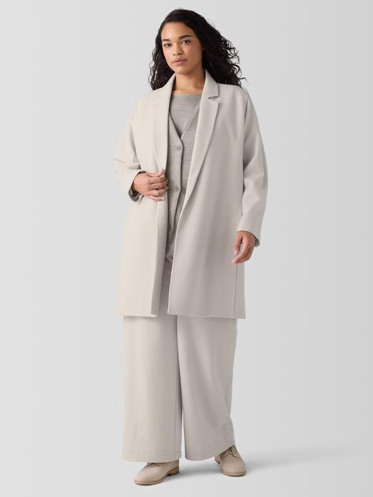 Felted Wool Jersey Long Blazer in Regenerative Wool Product Image