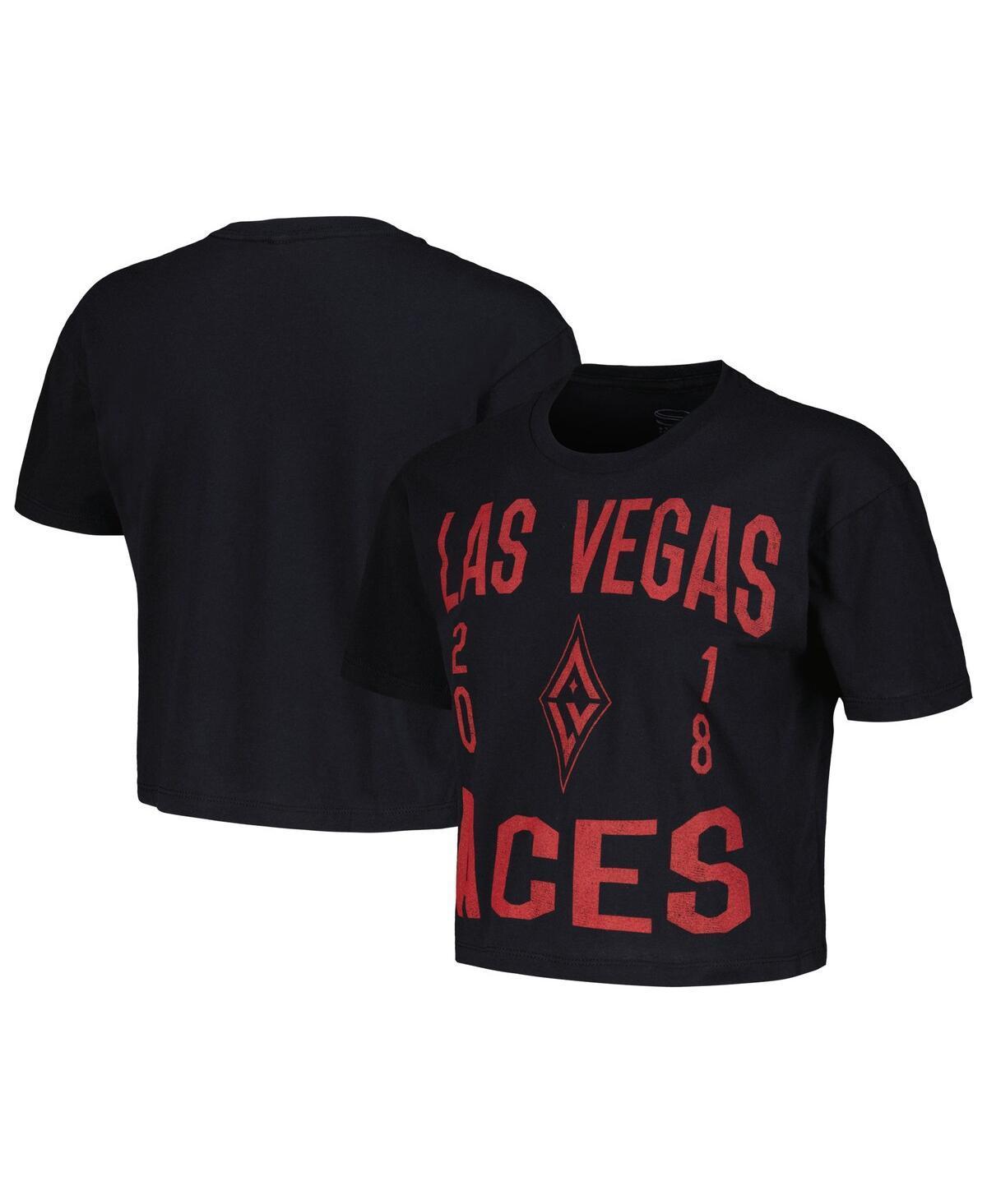 Stadium Essentials Womens Black Las Vegas Aces City Year Cropped T-Shirt Product Image