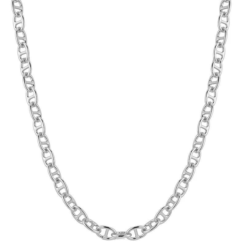 WINX 18k Gold Plated Mariner Chain Necklace, Womens Silver Tone Product Image