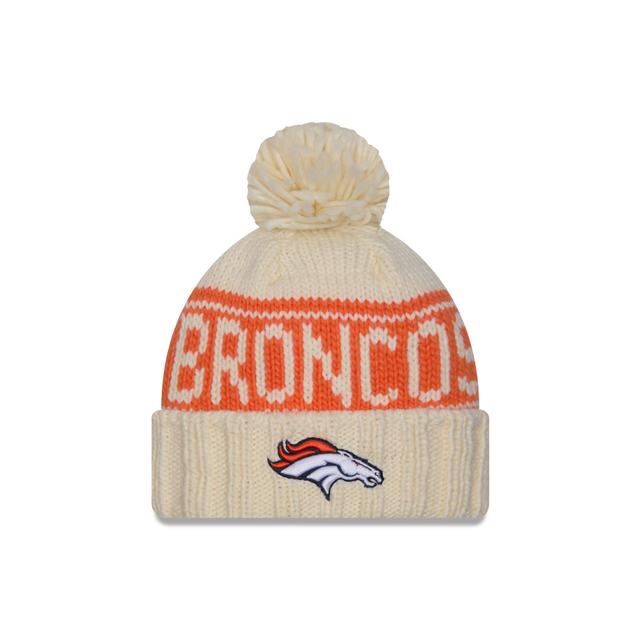 Denver Broncos 2024 Cold Weather Chrome Pom Knit Hat Female Product Image