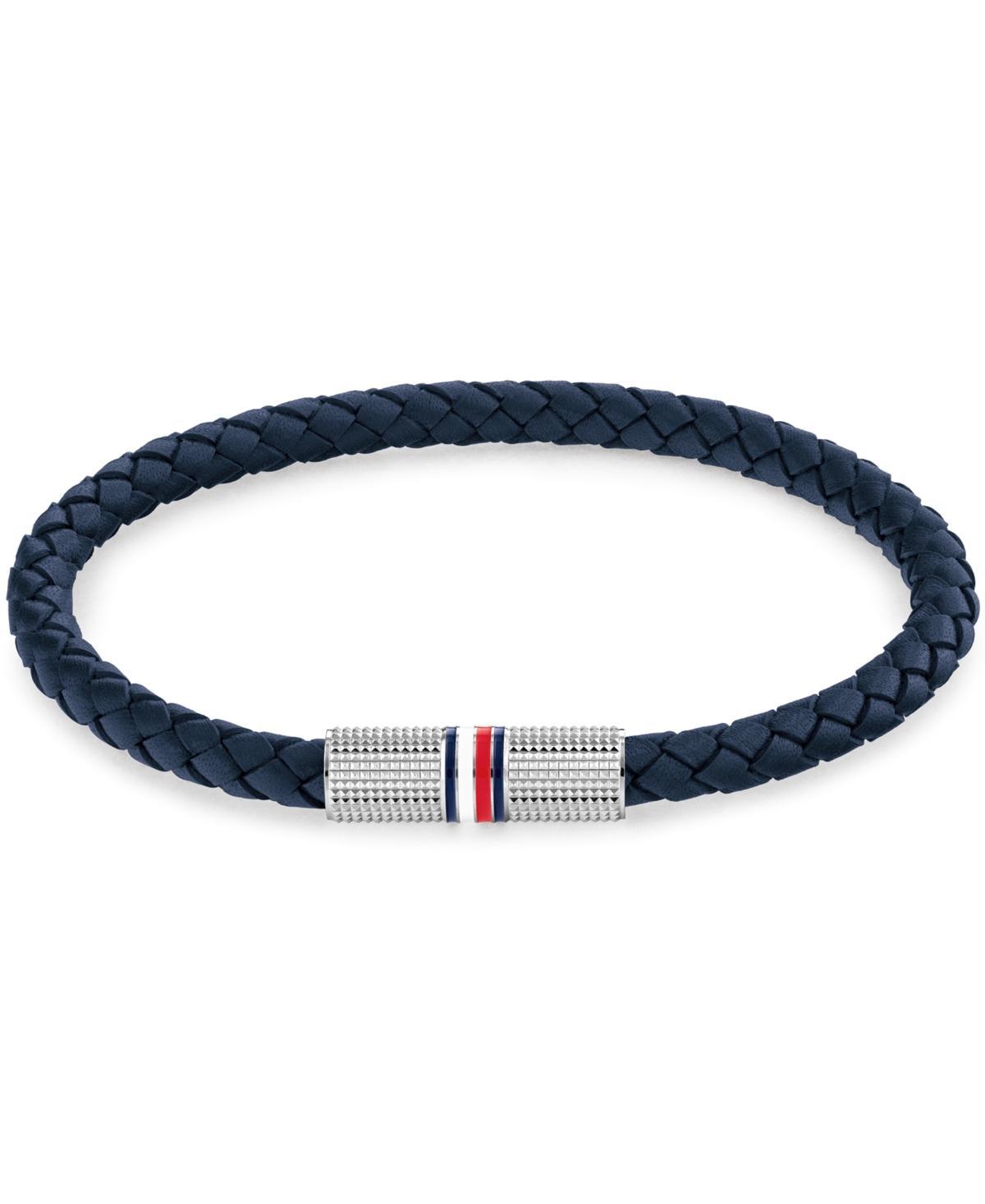 Tommy Hilfiger Mens Leather Braided Bracelet Product Image