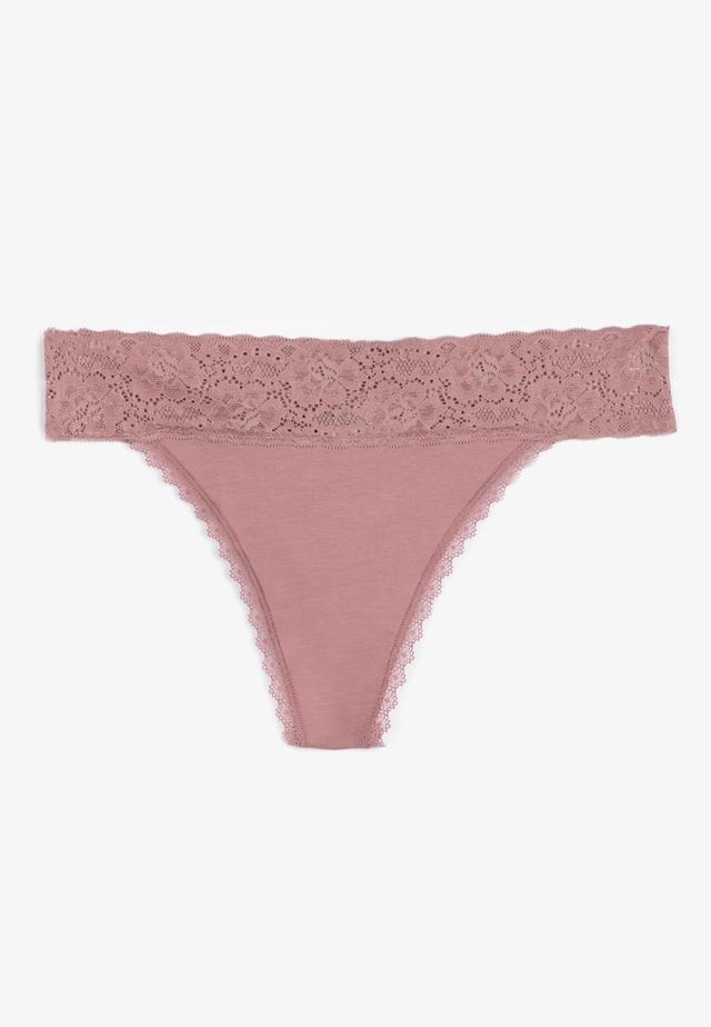 Maurices Womens Simply Comfy Cotton Thong Panty Pink Size X Large Product Image