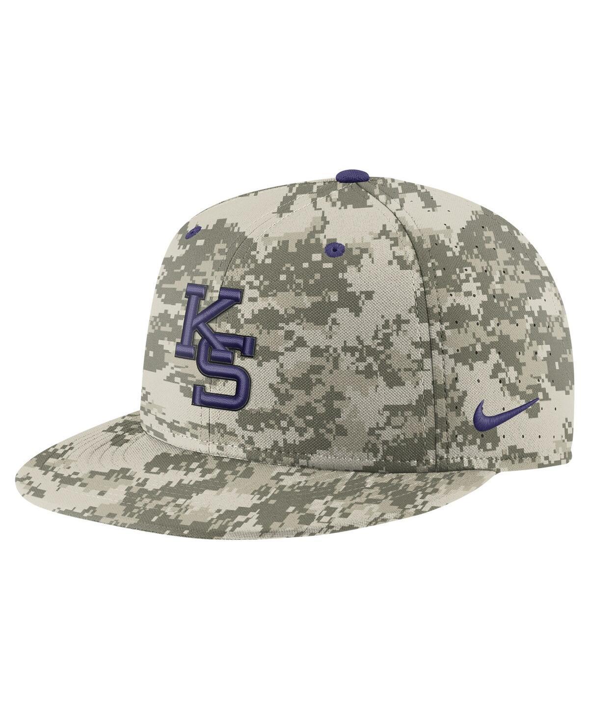 Mens Nike Camo Kansas State Wildcats Aero True Baseball Performance Fitted Hat Product Image