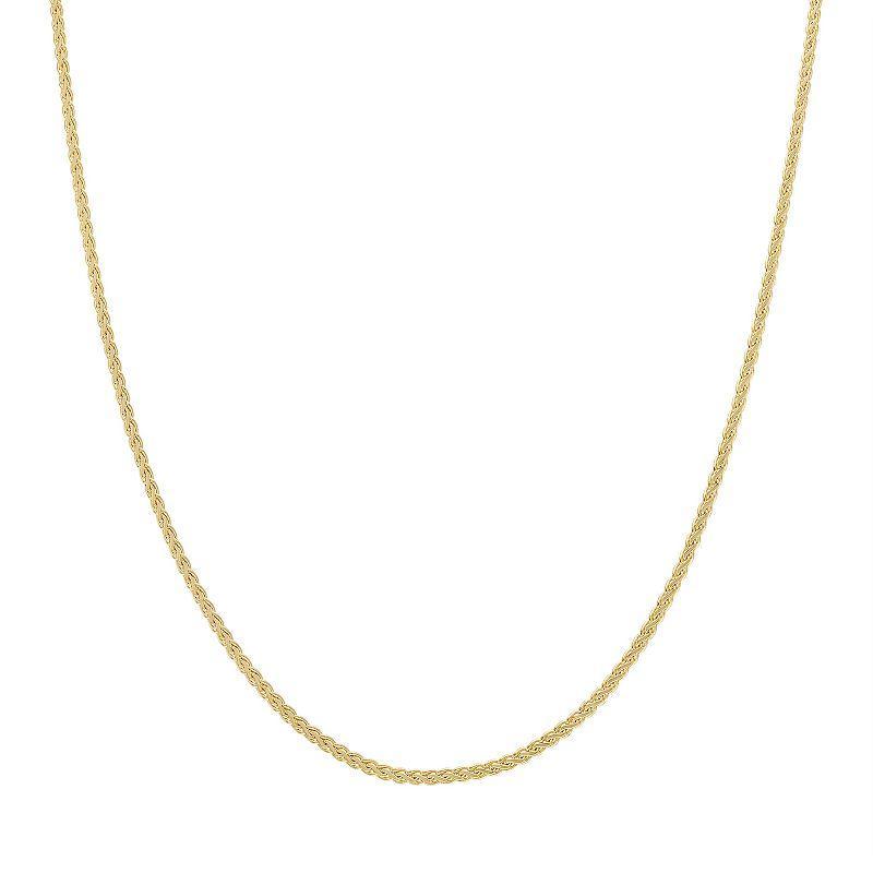 Jordan Blue 14k Gold Wheat Pendant Necklace, Womens Product Image