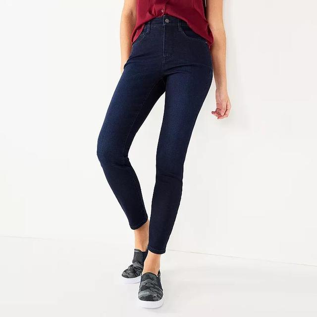 Womens Nine West High Rise Sculpting Skinny Jeans Product Image