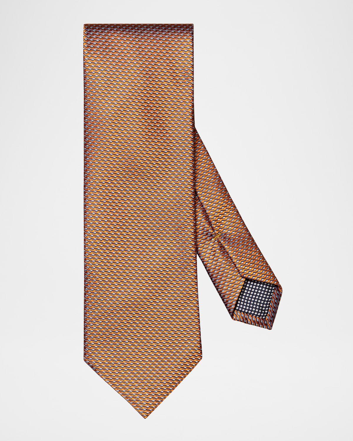 Mens Geometric Silk Tie Product Image