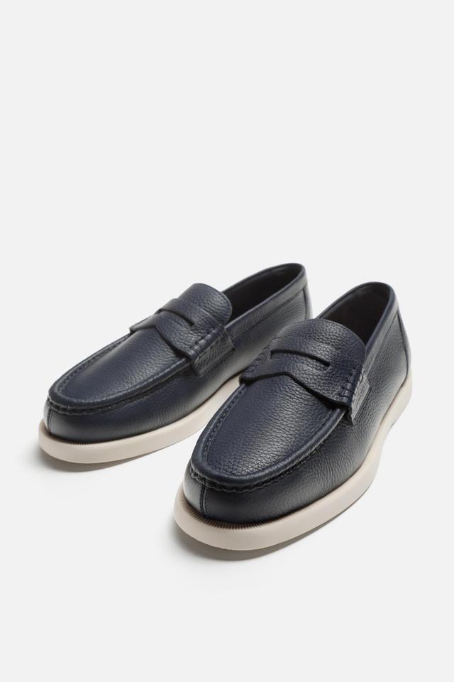 SUEDE PENNY LOAFERS Product Image