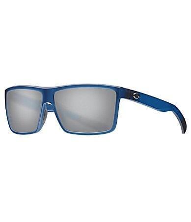 Costa Rinconcito Polarized Square Sunglasses - Matte Blue Grey Mirror Product Image