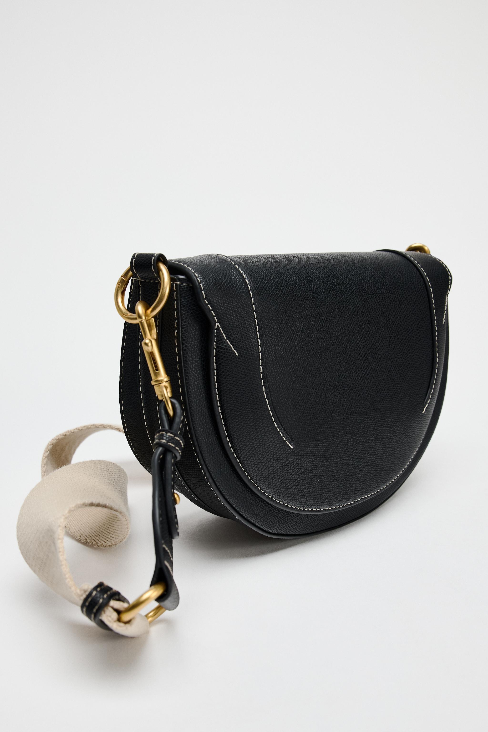 CONTRASTING TOPSTITCHING CROSSBODY BAG Product Image