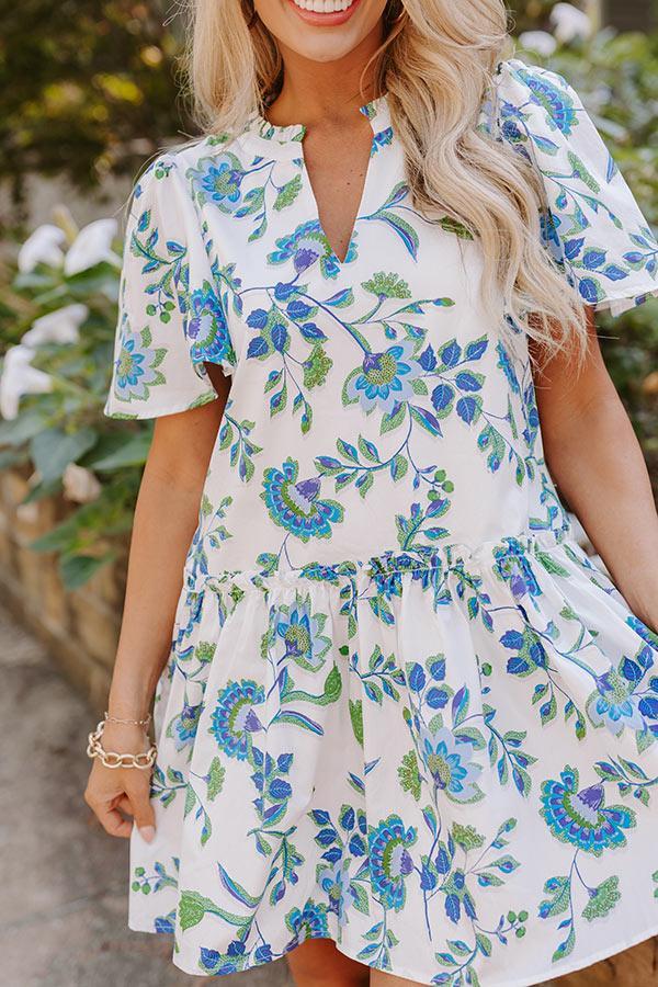 Provence Charm Floral Mini Dress Product Image