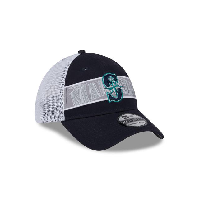 Seattle Mariners Banded 39THIRTY Stretch Fit Hat Male Product Image