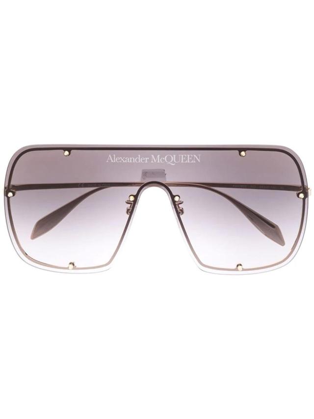 Gradient-effect Oversize-frame Sunglasses In Gold Product Image