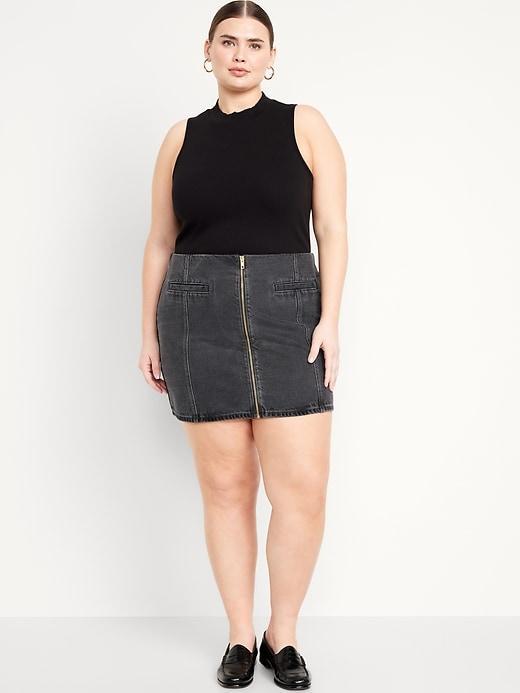 Mid-Rise OG Jean Mini Skirt Product Image