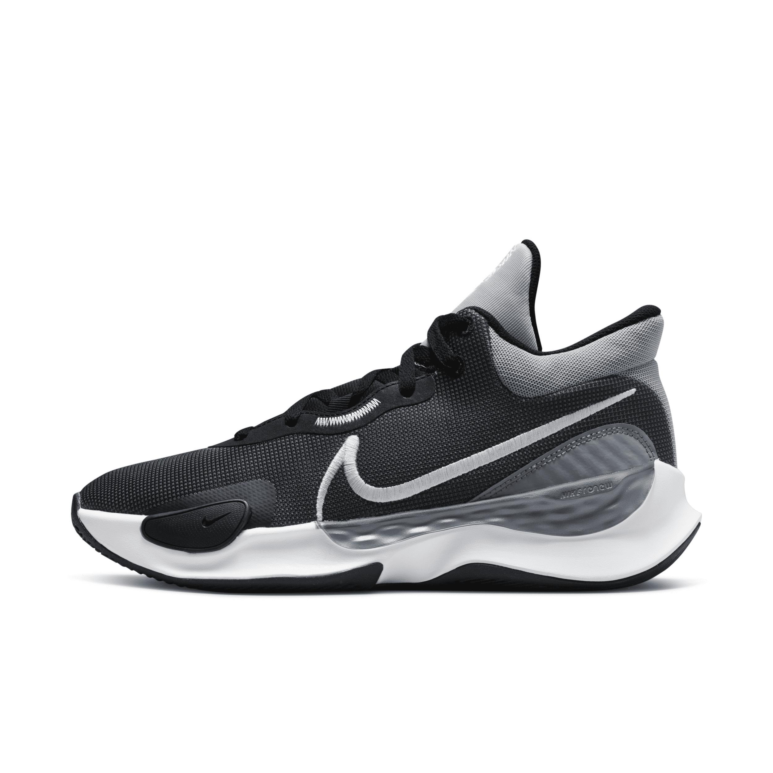 Nike Mens Renew Elevate 3 Basketball Sneakers from Finish Line - Black, White Product Image