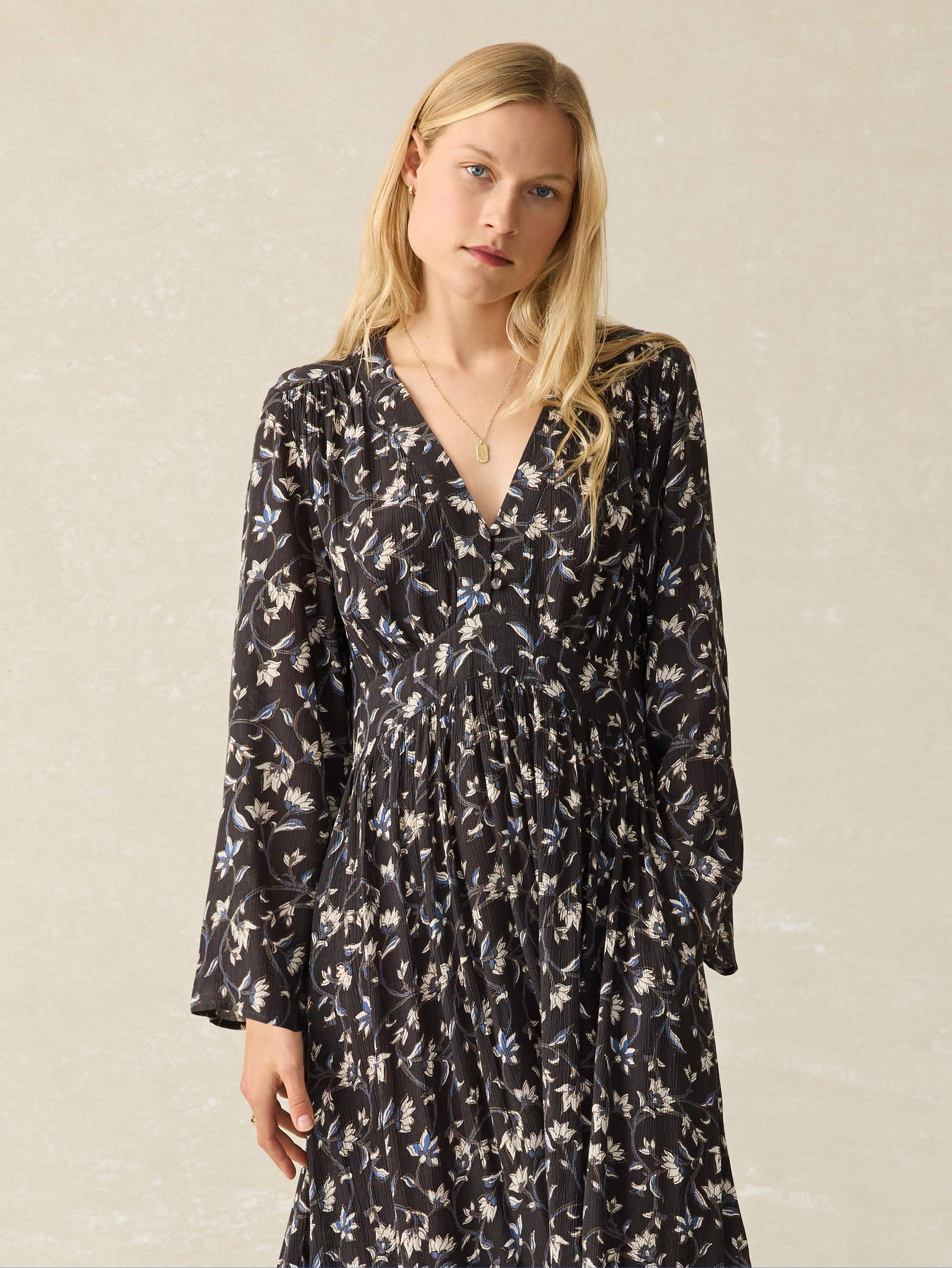 Dakota Dress - Blue Jasmine Floral Female Product Image