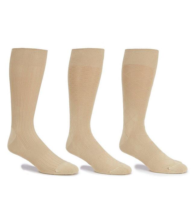 Gold Label Roundtree & Yorke Textured Microfiber Crew Dress Socks Product Image