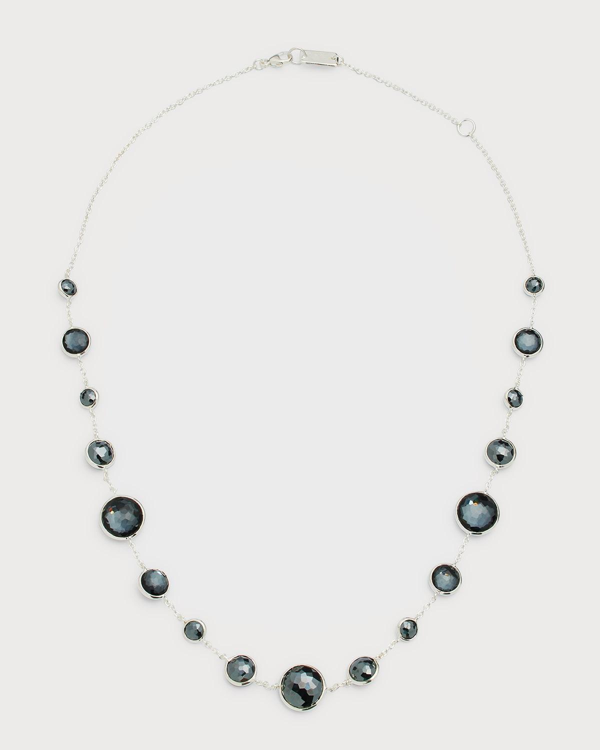 Womens Lollipop Short Lollitini Sterling Silver & Hematite Necklace Product Image