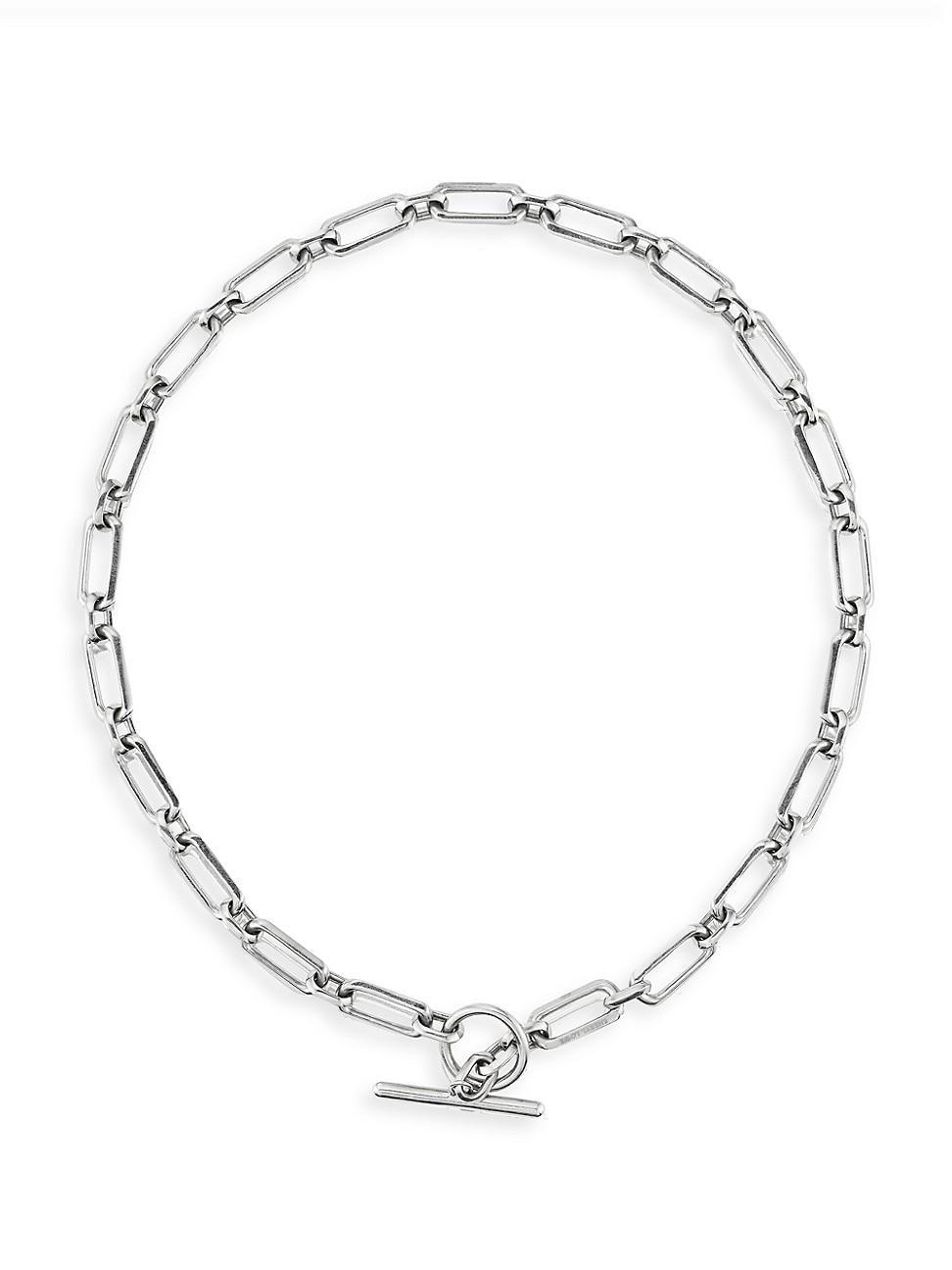 Womens Gwyneth Sterling Silver Medium Oval-Link Chain Necklace Product Image