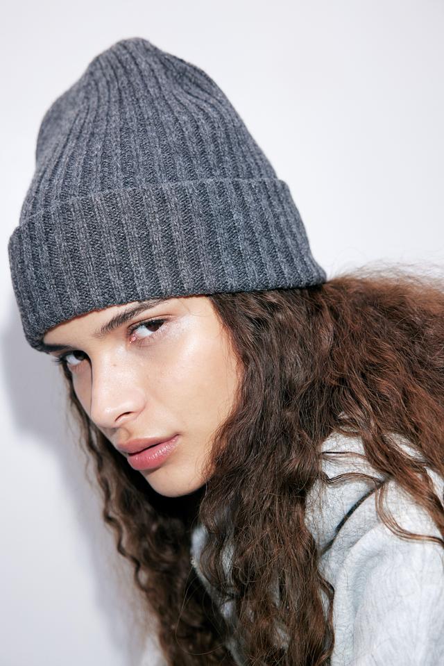 Rib-Knit Beanie Product Image